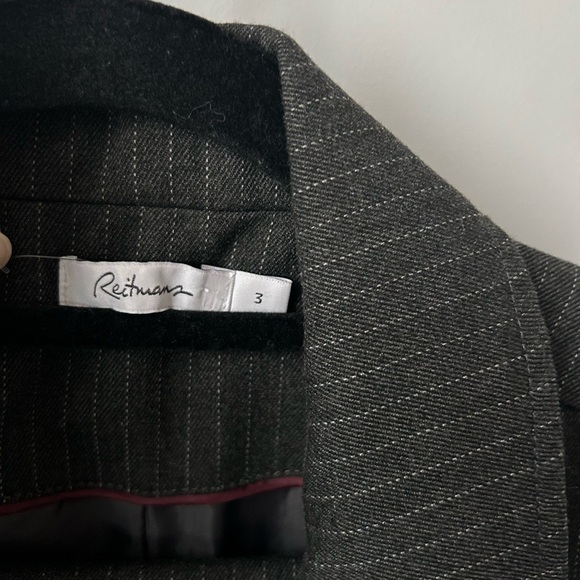 Reitmans Women's Pantsuit Size 3 - Gray Pinstripe - Picture 3 of 9